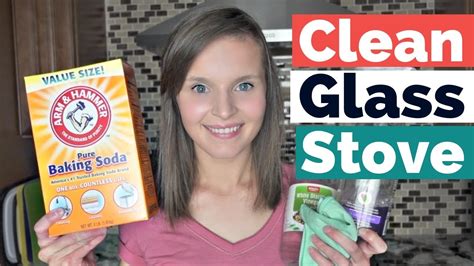 how to clean glass-top stove with baking soda